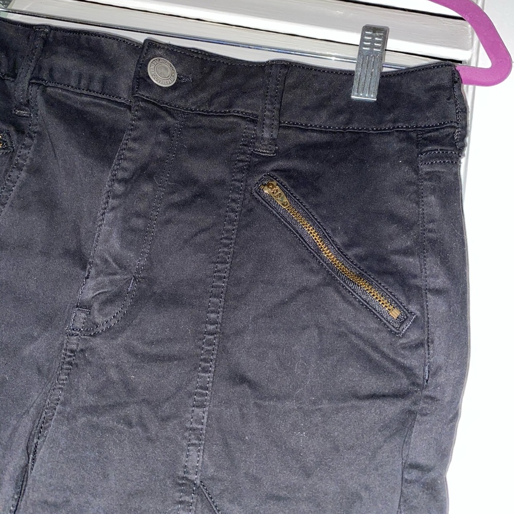 Cropped black jeans